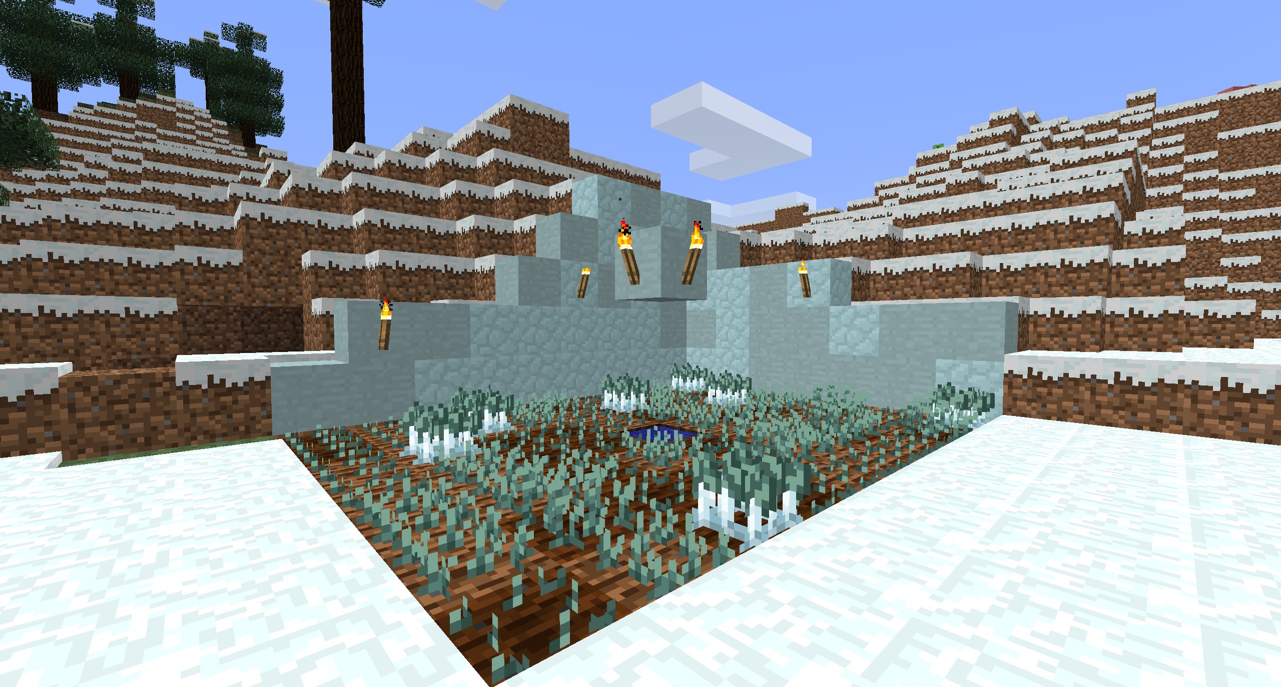 A Frost Root farm in a Tundra biome
