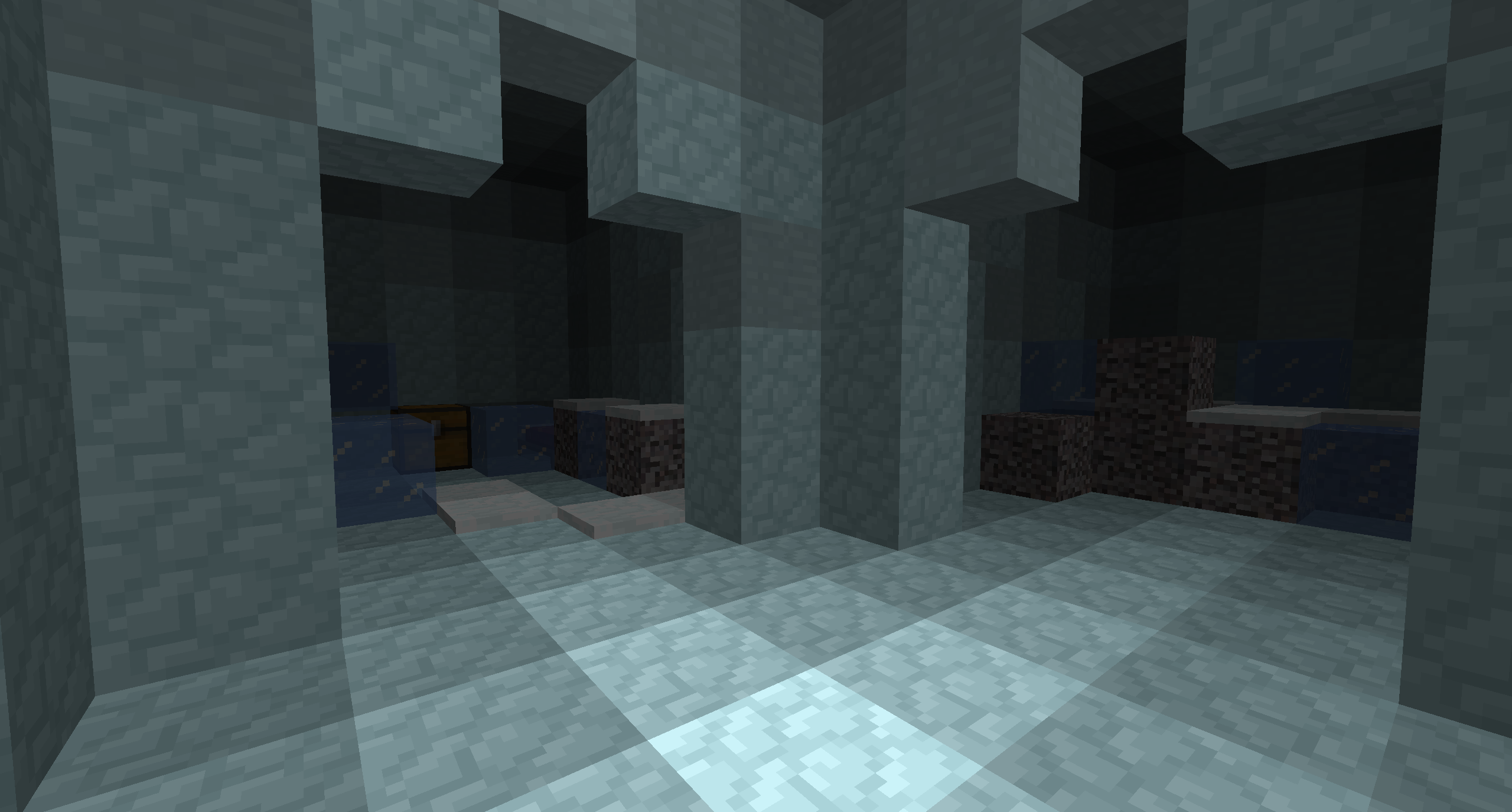 An Icy Dungeon beneath the surface