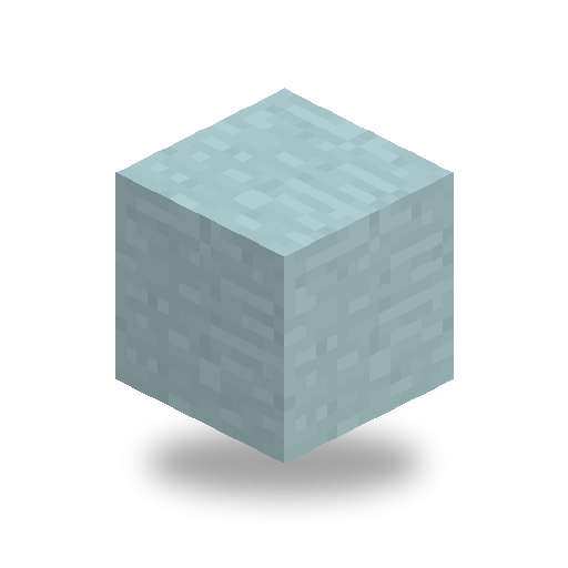 Rendered Icy Stone block model