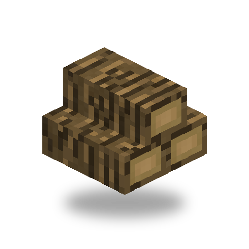 Rendered Pile of Logs block model