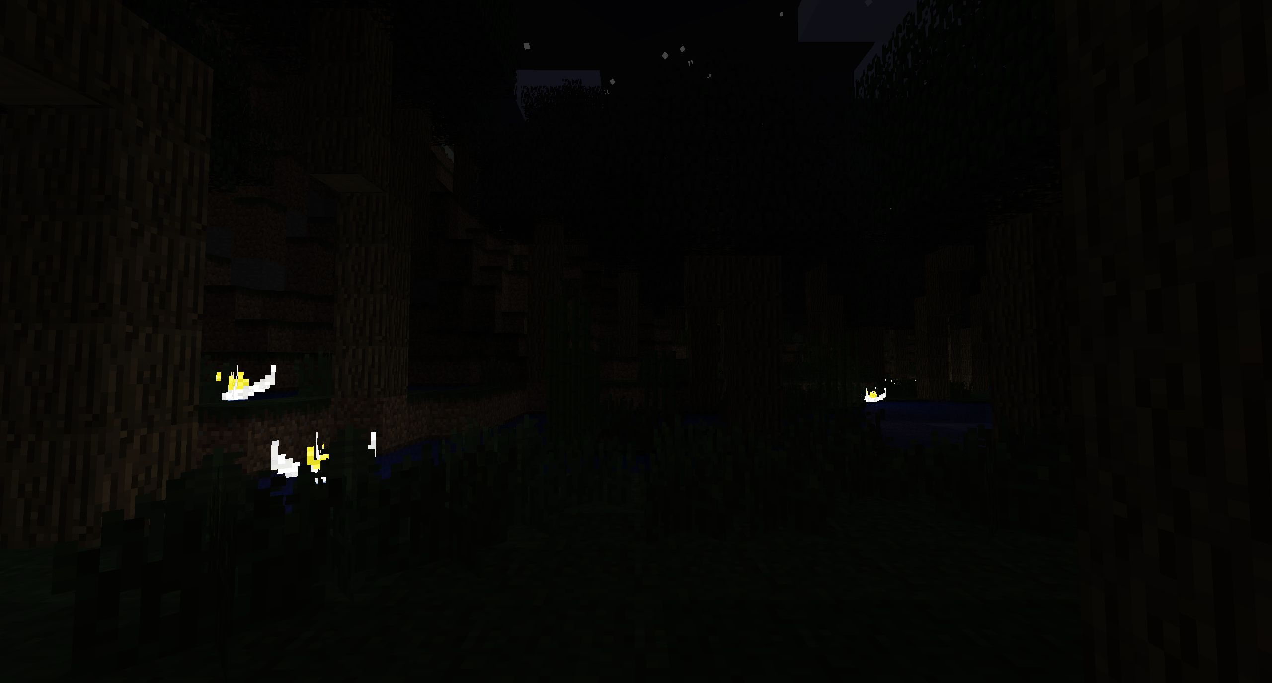 Crooked oak trees in the modified Swampland